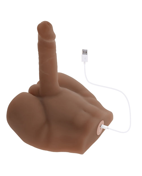 Evolved Easy Rider Thrusting & Vibrating Life-Like Dildo — Dark