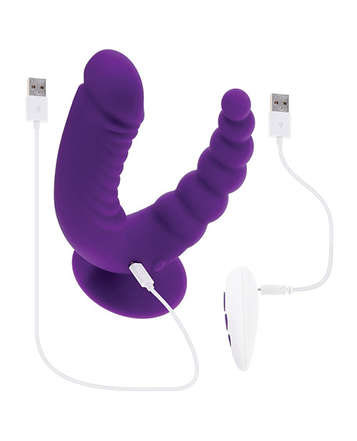 Evolved The Rider Double-Ended Anal Vibrator — Purple