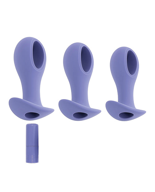 Evolved Hole Punch Anal Plug Set — Purple (Set of 3)