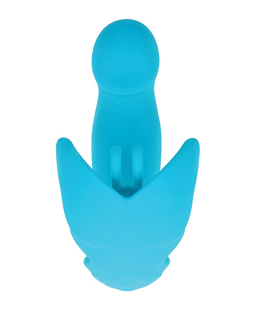 Evolved Spread Your Wings Rabbit Vibrator - Blue by Evolved