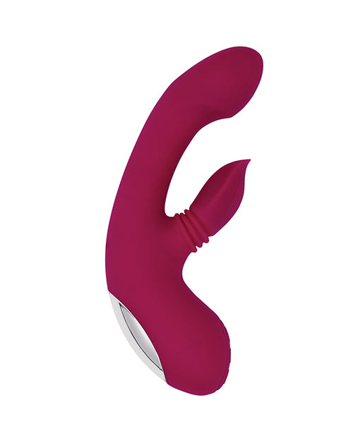 Evolved Gentle Persuasion Vibrator — Curved Burgundy Design