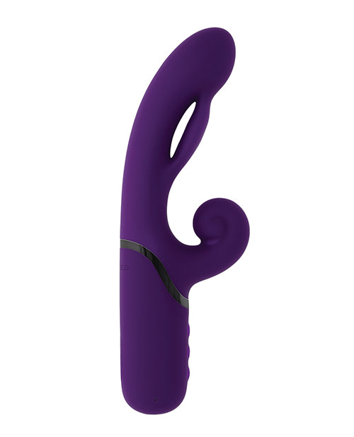Evolved Pleasure Puff Inflatable Dual-Action Vibrator — Purple