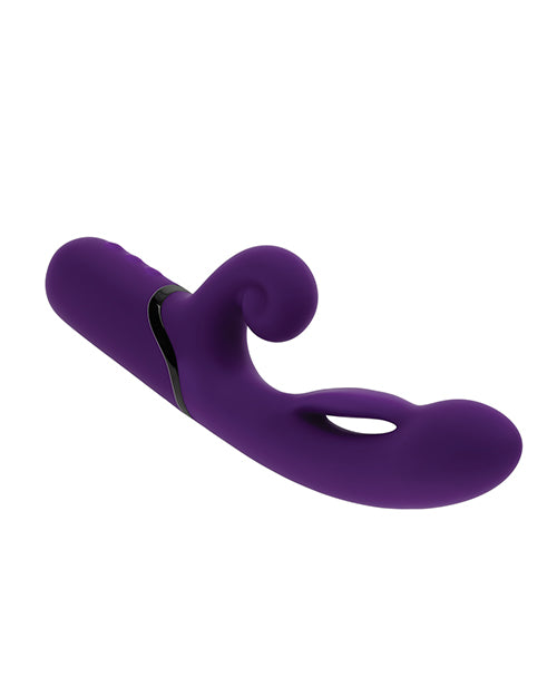 Evolved Pleasure Puff Inflatable Dual-Action Vibrator — Purple