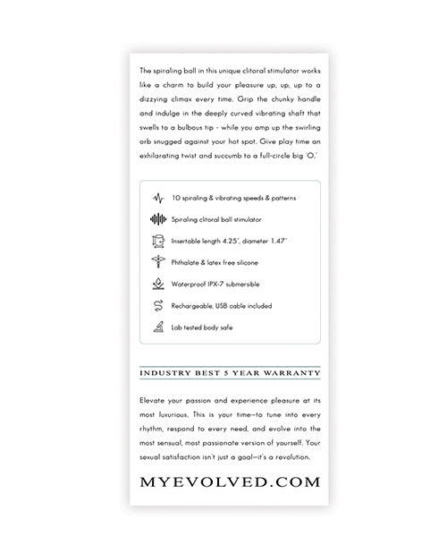 Evolved Spiral Charm - Mint by Evolved