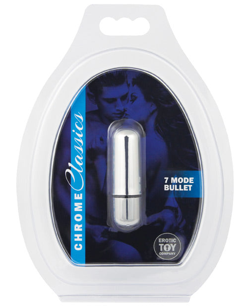 Erotic Toy Company Chrome Classics 7-Mode Bullet Vibrator, Silver