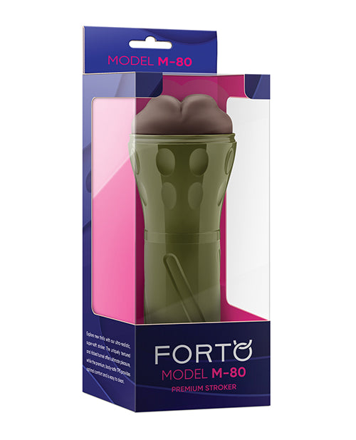 Forto Model M-80 Hard-Side Mouth Masturbator - Dark by Forto