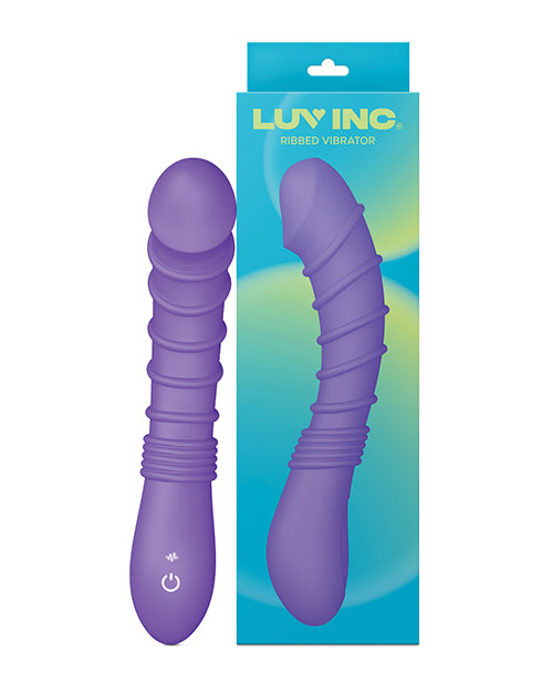 Luv Inc. Ribbed G-Spot Vibrator - Purple by Luv Inc.
