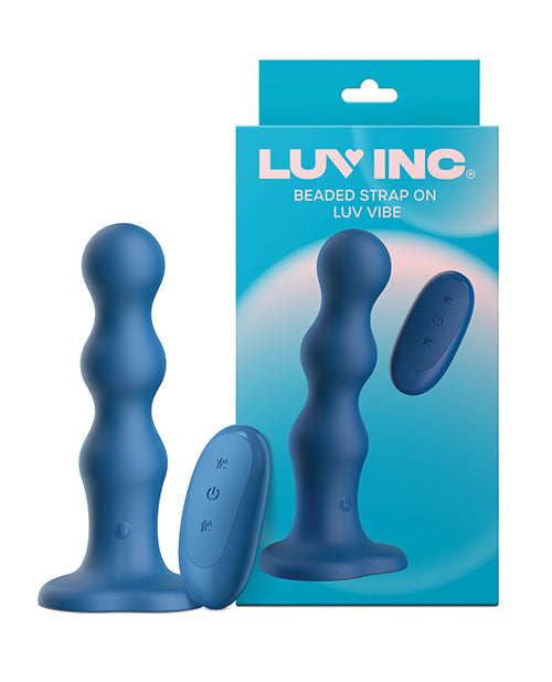 Luv Inc. Beaded Strap-On Luv Vibe - Blue by Luv Inc.