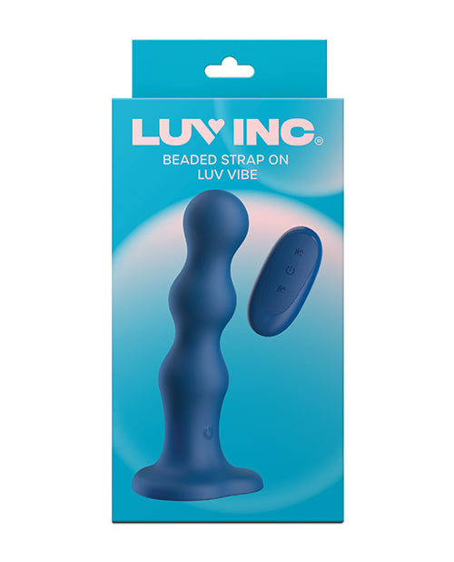 Luv Inc. Beaded Strap-On Luv Vibe - Blue by Luv Inc.