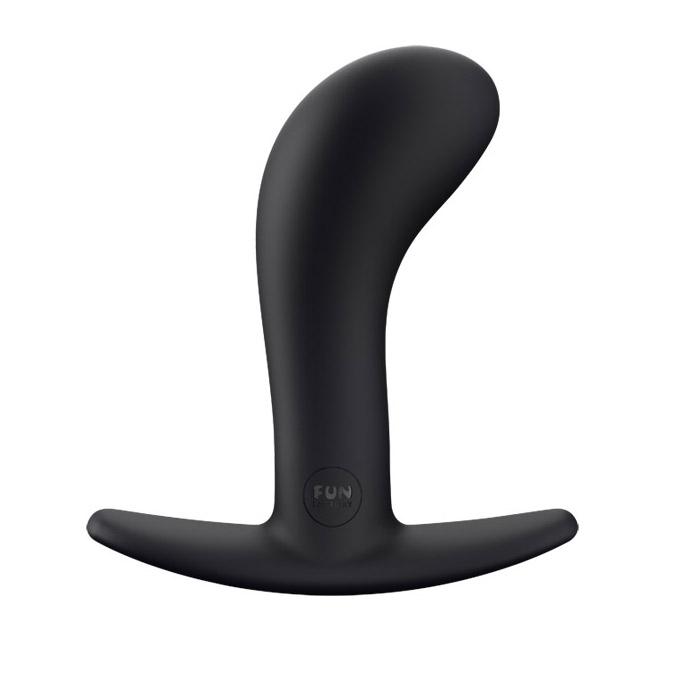 Fun Factory Bootie Anal Plug — Curved Design, Flexible Base - FN330BK