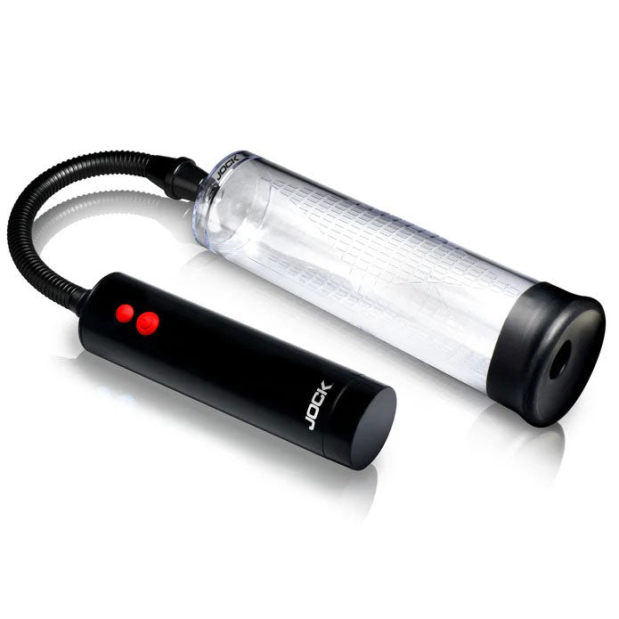 Curve Toys Power Up Rechargeable Automatic Penis Pump - Clear - JOCK-CN1036