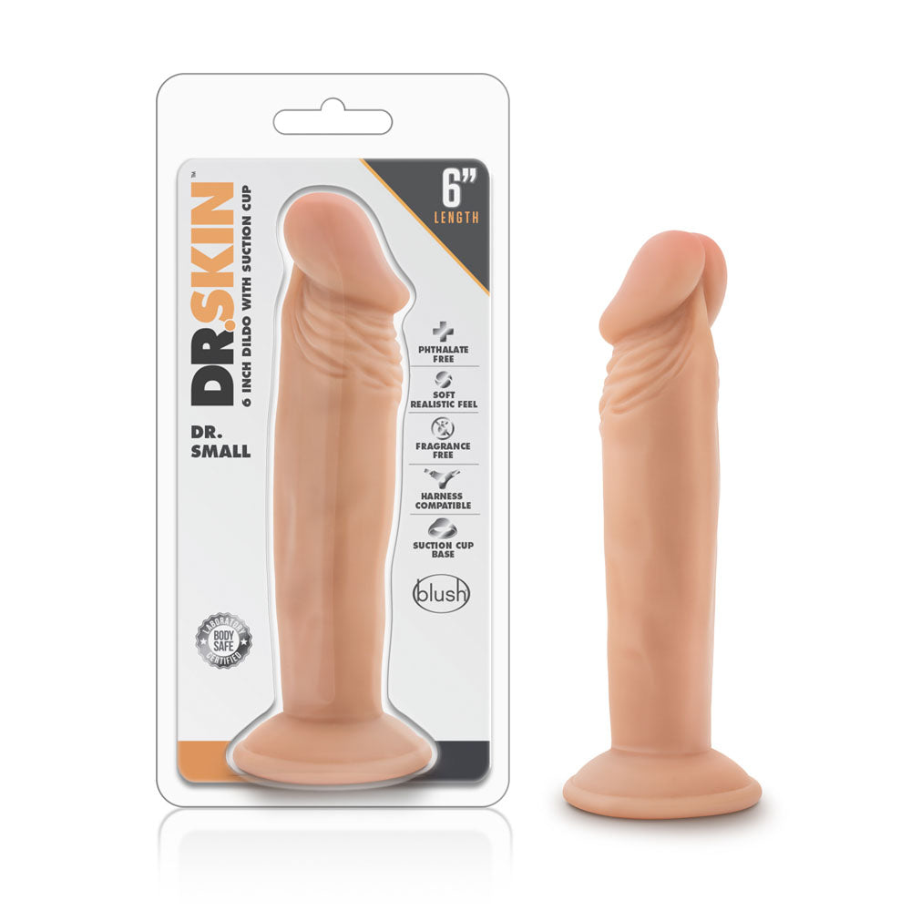 Blush Dr. Skin Dr. Small 6 Inch Dildo — Vanilla - BL-14623