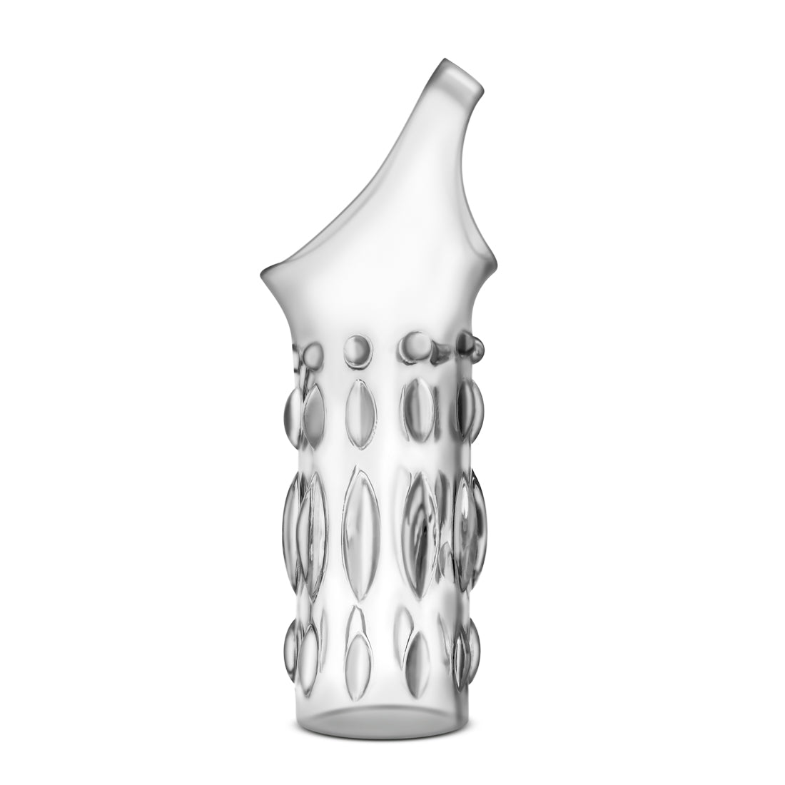 Blush Performance Studded Sleeve Ring — Clear TPE, 4.25 in - BL-13129