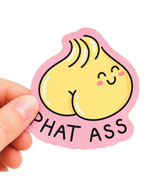 Phat Ass Dumpling Funny Vinyl Sticker by Sleazy Greetings