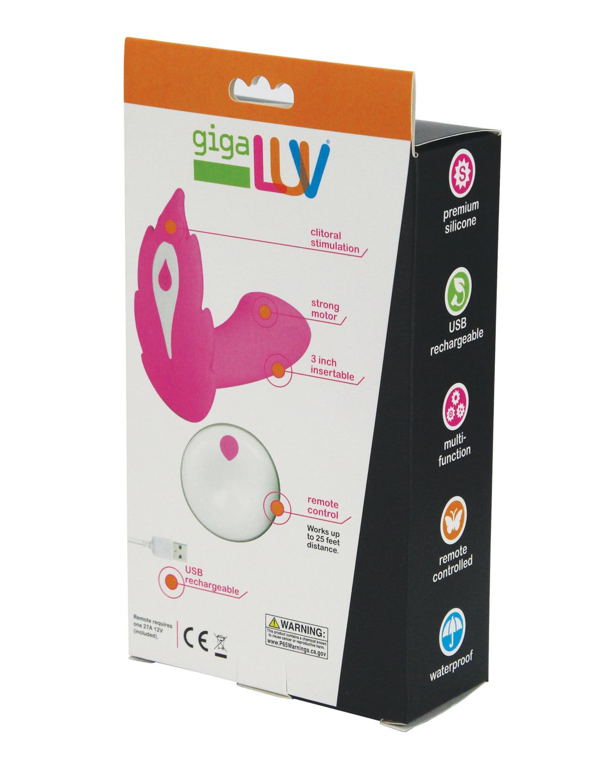 GigaLuv Deep Secret Remote - Pink by Gigaluv