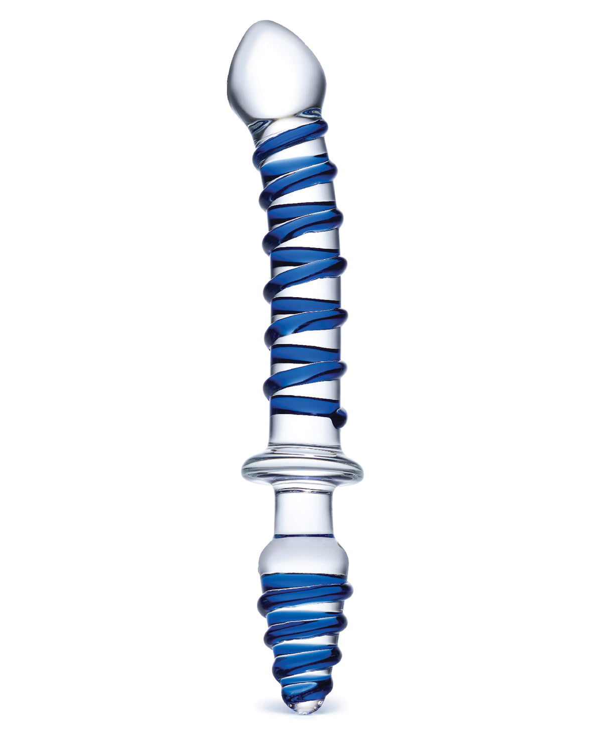 Glas Mr. Swirly 10-inch Double-Ended Glass Dildo