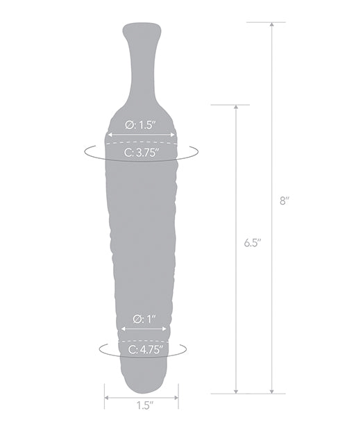 Glas 8" Dildo Cornstar by Glas