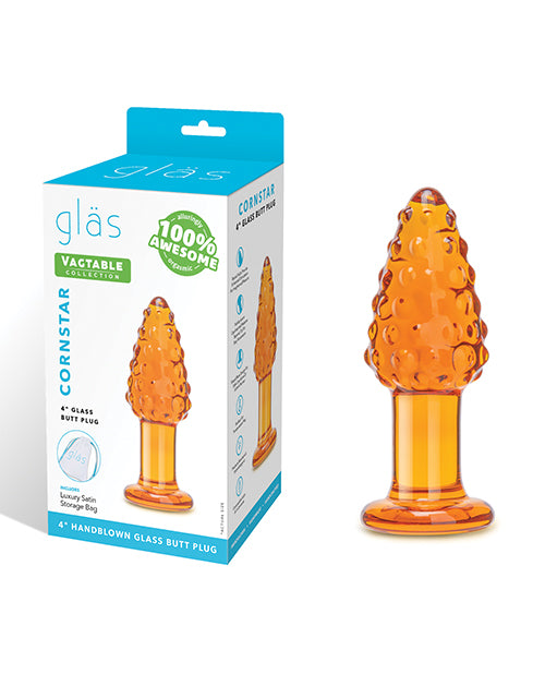Glas 4" Butt Plug Cornstar by Glas