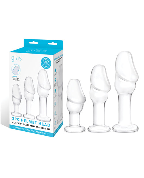 Glas Helmet Head Anal Training Kit - Set of 3 by Glas