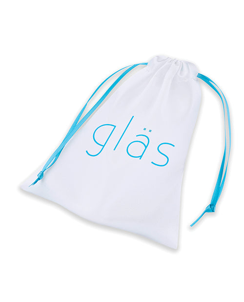 Glas Rechargeable 4-Inch Vibrating G/P-Spot Plug — Blue