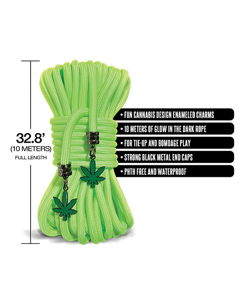 Stoner Vibes Glow in the Dark Rope - Green by Stoner Vibes