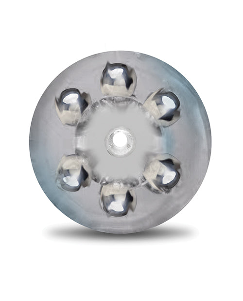 MSTR B8 Head Banger Beaded Clear-View Stroker - Clear by MSTR B8
