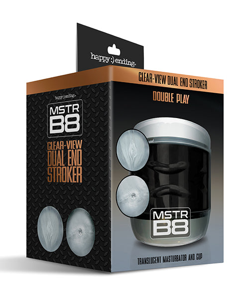 MSTR B8 Double Play Clear-View Dual Ended Stroker by MSTR B8