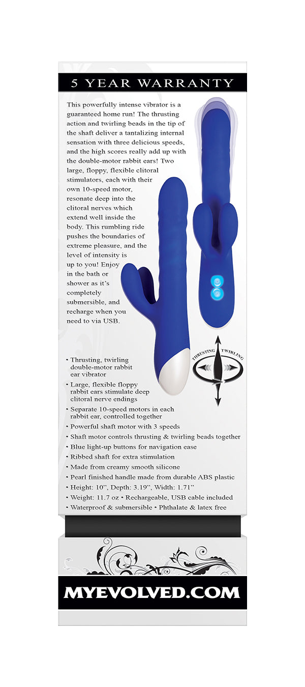 Evolved Novelties Grand Slam Rabbit Vibrator - EN-RS-3602-2