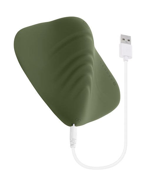 Gender X Vibrating Pleasure Pad — Green, Soft & Flexible