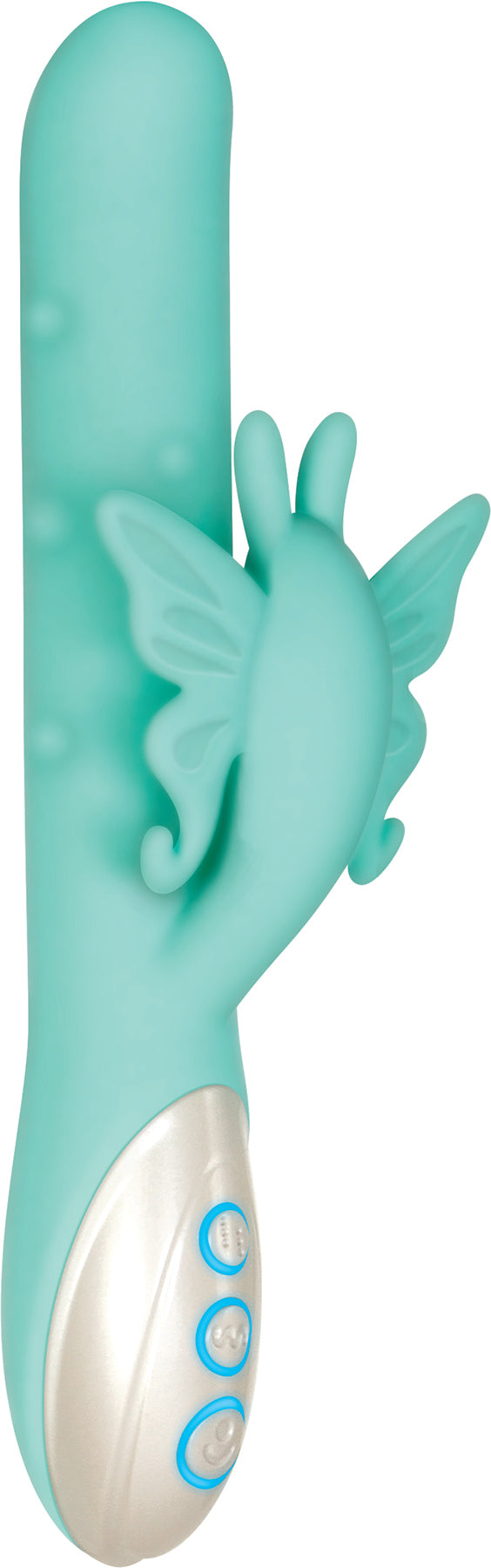 Evolved Novelties Grand Beaded Butterfly Rabbit Vibrator — Dual Motor, 9.25" - EN-RS-1578-2