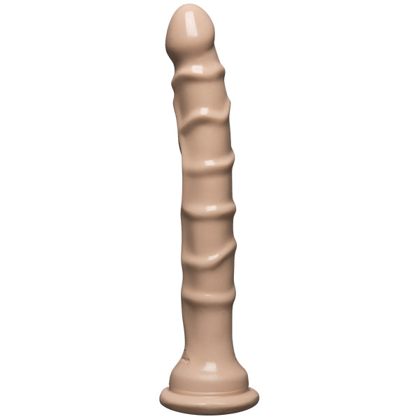Raging Hard Ons Slimline With Suction Cup 8 Inch Dong - White by Doc Johnson