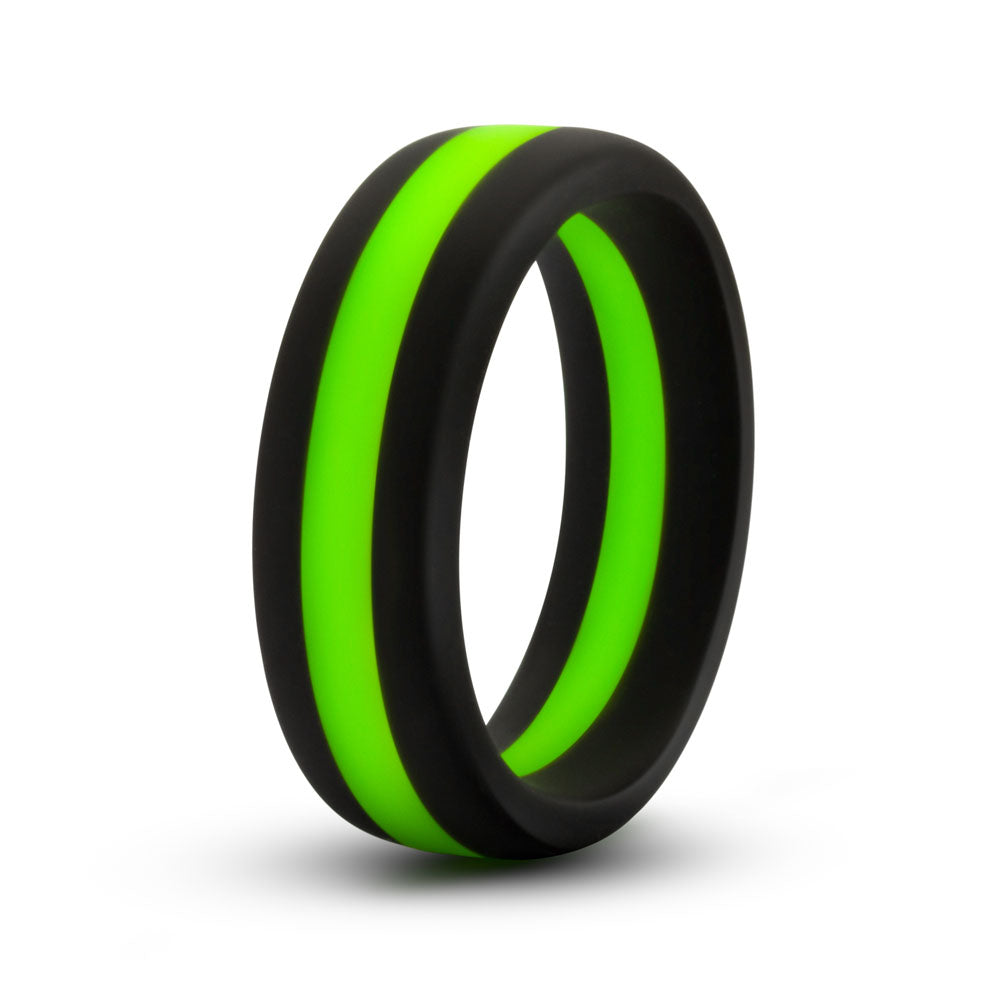 Blush Performance Silicone Go Pro Cock Ring — Black/Green - BL-91122