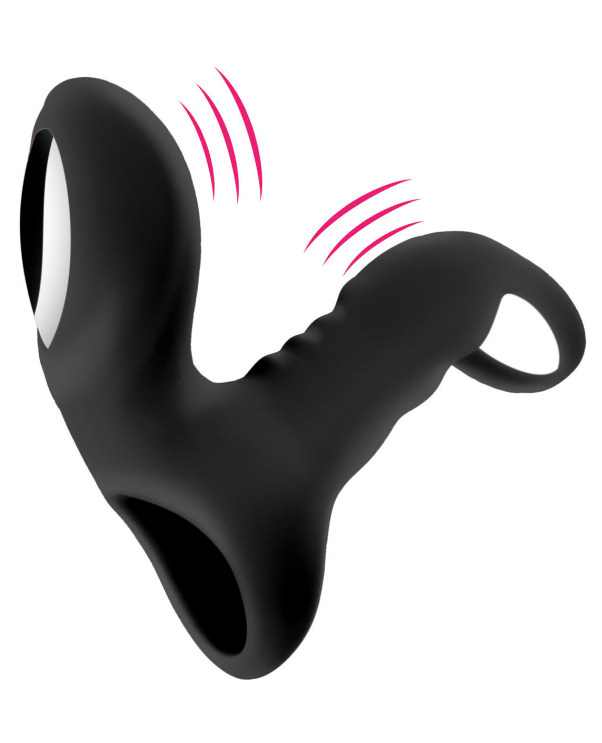 Bliss Shaft Rider Vibrating Cock Ring Sleeve — Black