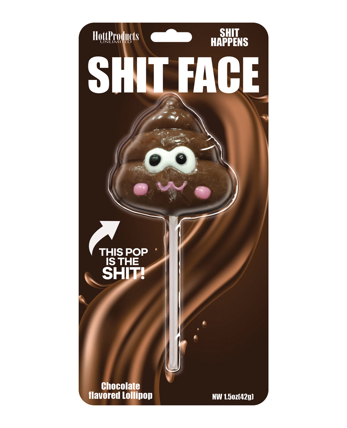 Shit Face Chocolate Flavored Poop Pop by Hott Products
