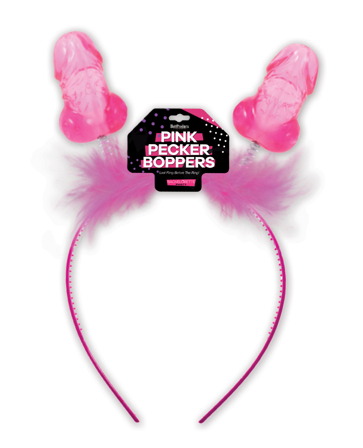Pink Pecker Boppers Headband by Hott Products