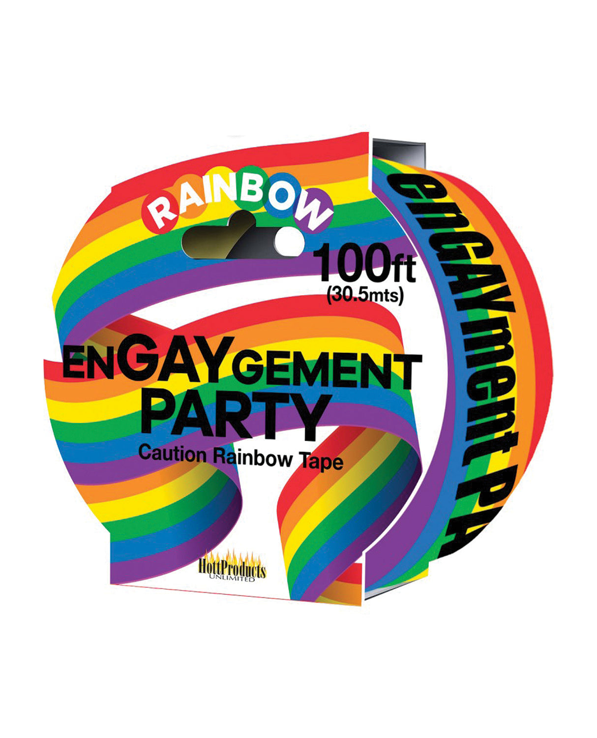 Engaygement Rainbow Style Caution Tape by Hott Products