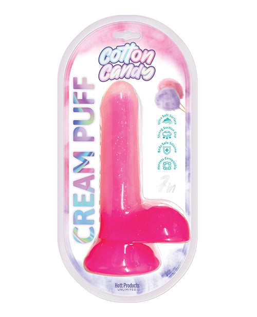 Cotton Candy Cream Puff 6" Dildo - Pink by Hott Products