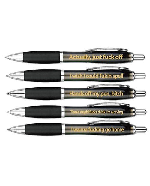 Hott Products Outrageous Office Pens — 5-Pack