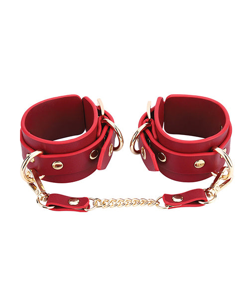 Honey Play Box Federico Leather Restraint Kit — Red