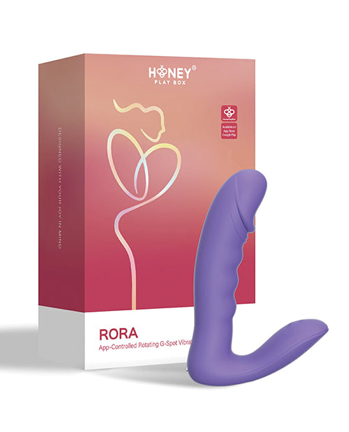 Honey Play Box RORA App-Controlled Rotating G-Spot Vibrator — Purple