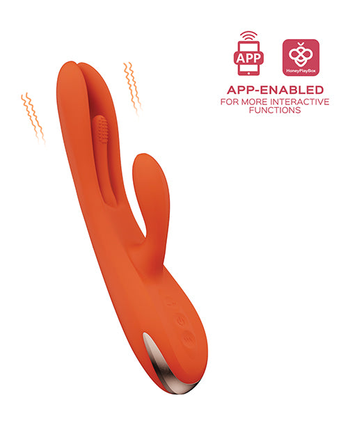 Honey Play Box Terri App-Controlled Rabbit Vibrator — Orange