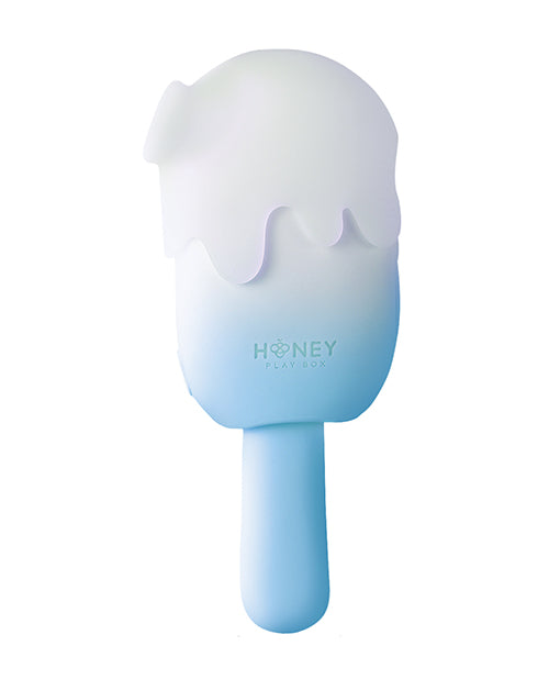 Bite Me Sucking, Tapping & Vibrating Cream Pop Stimulator - Blue/White by Honey Play Box