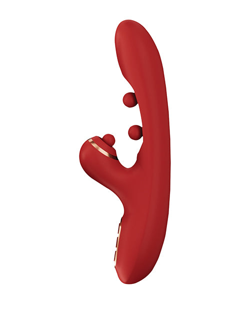 Tickler Wiggling G-Spot Vibrator & Tapping Clitoral Stimulator - Red by Honey Play Box