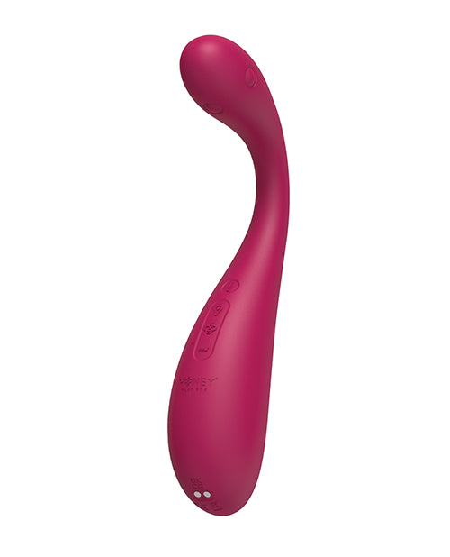 Honey Play Box Puff Inflatable App-Controlled Kegel Ball — Dark Red