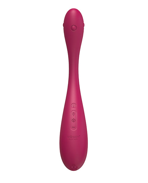 Honey Play Box Puff Inflatable App-Controlled Kegel Ball — Dark Red