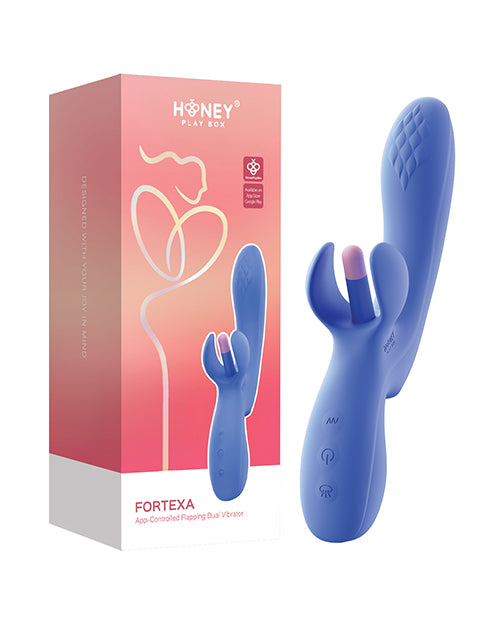 Honey Play Box Fortexa Dual-Action App-Control Vibrator, Blue
