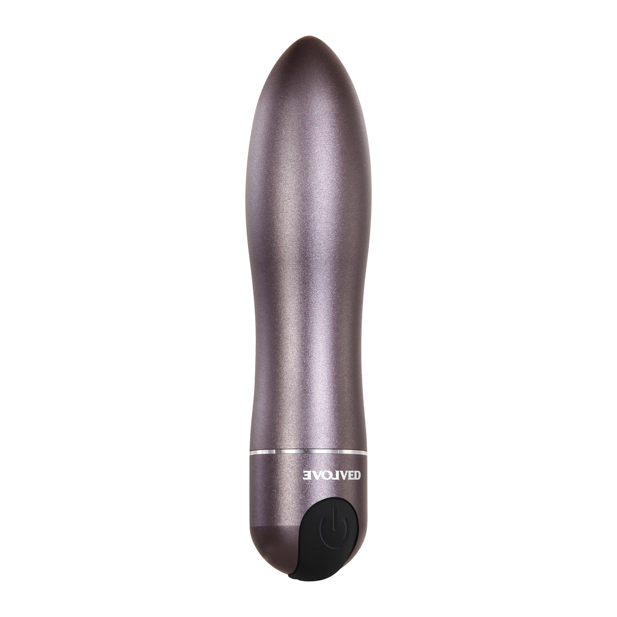 Evolved Novelties Travel-Gasm Gunmetal Bullet Vibrator - EN-RS-7693-2