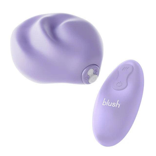 Blush Urself PulsePad Dual-Sided Clitoral Vibrator — Lavender, 4 x 3 in - BL-25402