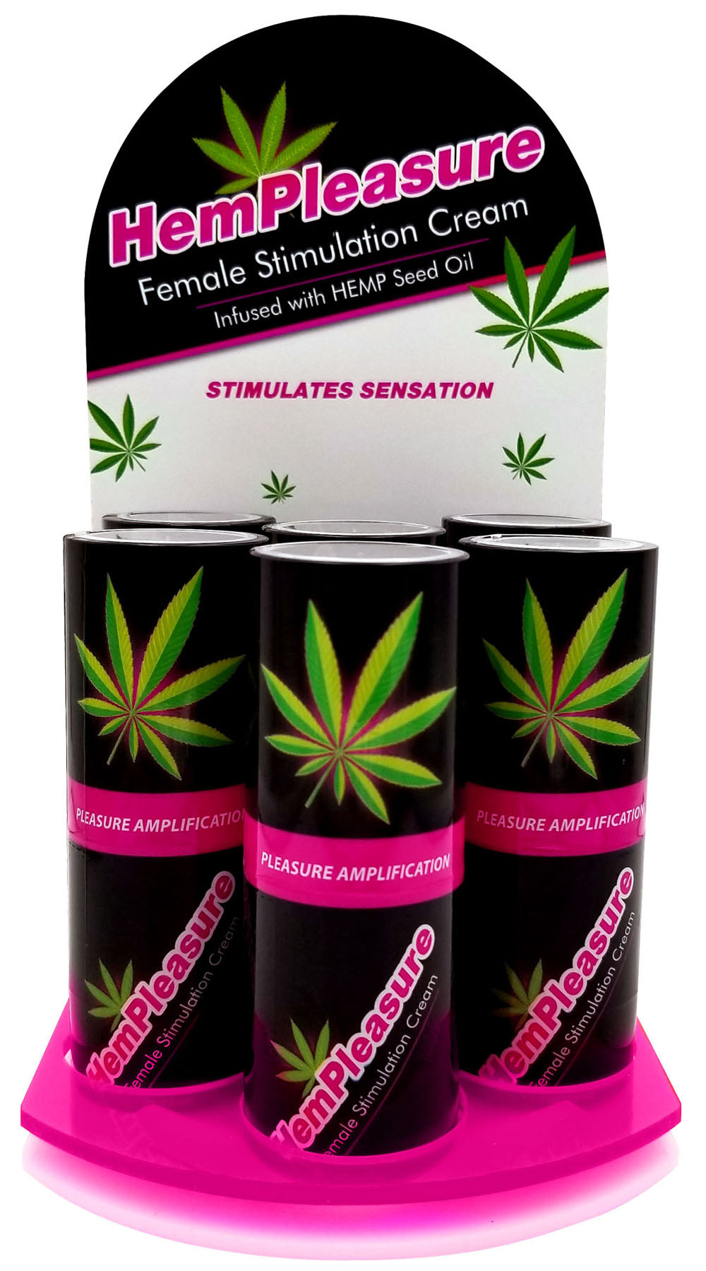 Body Action Hempleasure Female Stimulation Cream — 0.5 oz (6-Pack Display) - BA-6HMP05