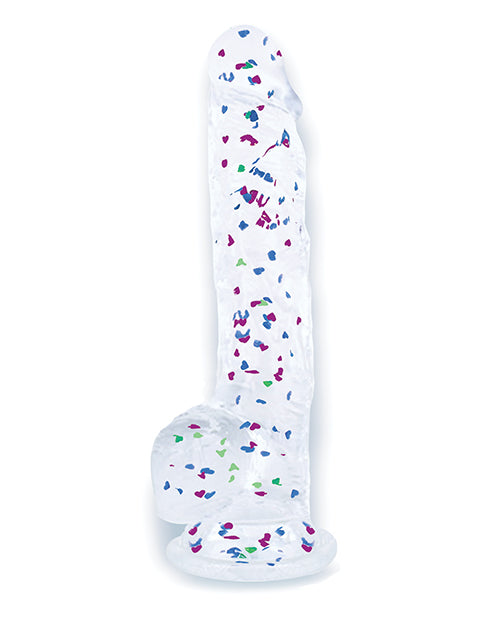 Glittergasm 8.5" Ballsy Dildo - Blue/Purple/Violet by Glittergasm